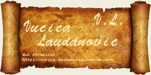 Vučica Laudanović vizit kartica